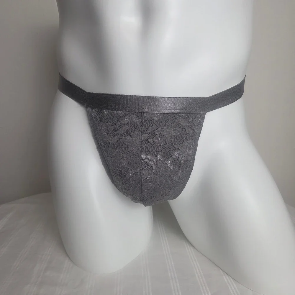 Cosabella Never Say Never Lace Mid-Rise Men's Thong Stretch Italian Underwear